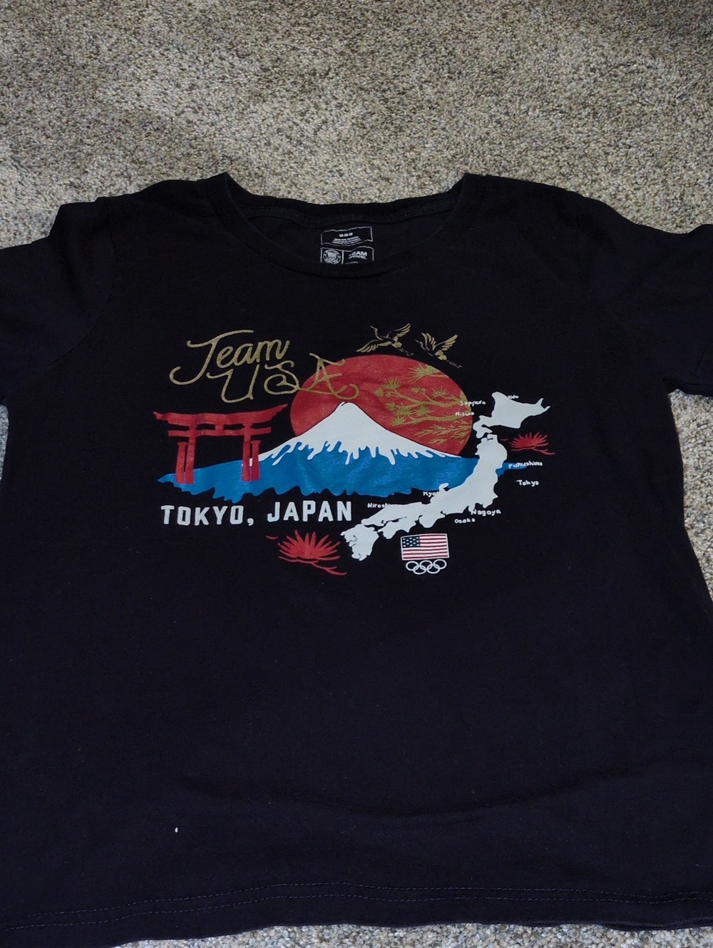 Team USA Tokyo Japan Graphic Tee - Navy, Olympics 2020